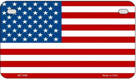 American Flag Motorcycle License Plate