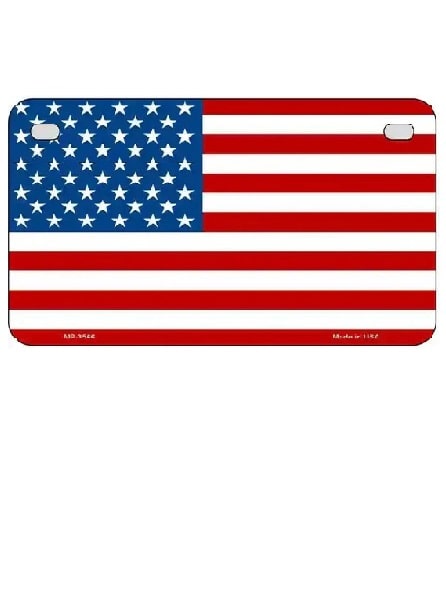 American Flag Motorcycle License Plate