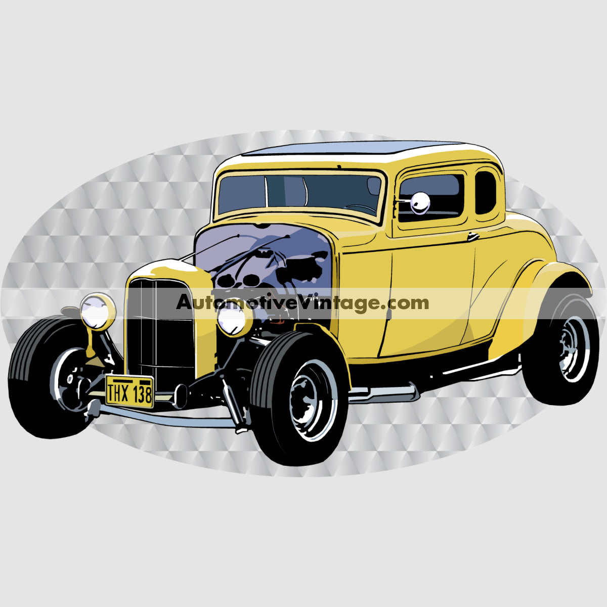 American Graffiti 1932 Ford John Milner Famous Car Chest Logo T-shirt