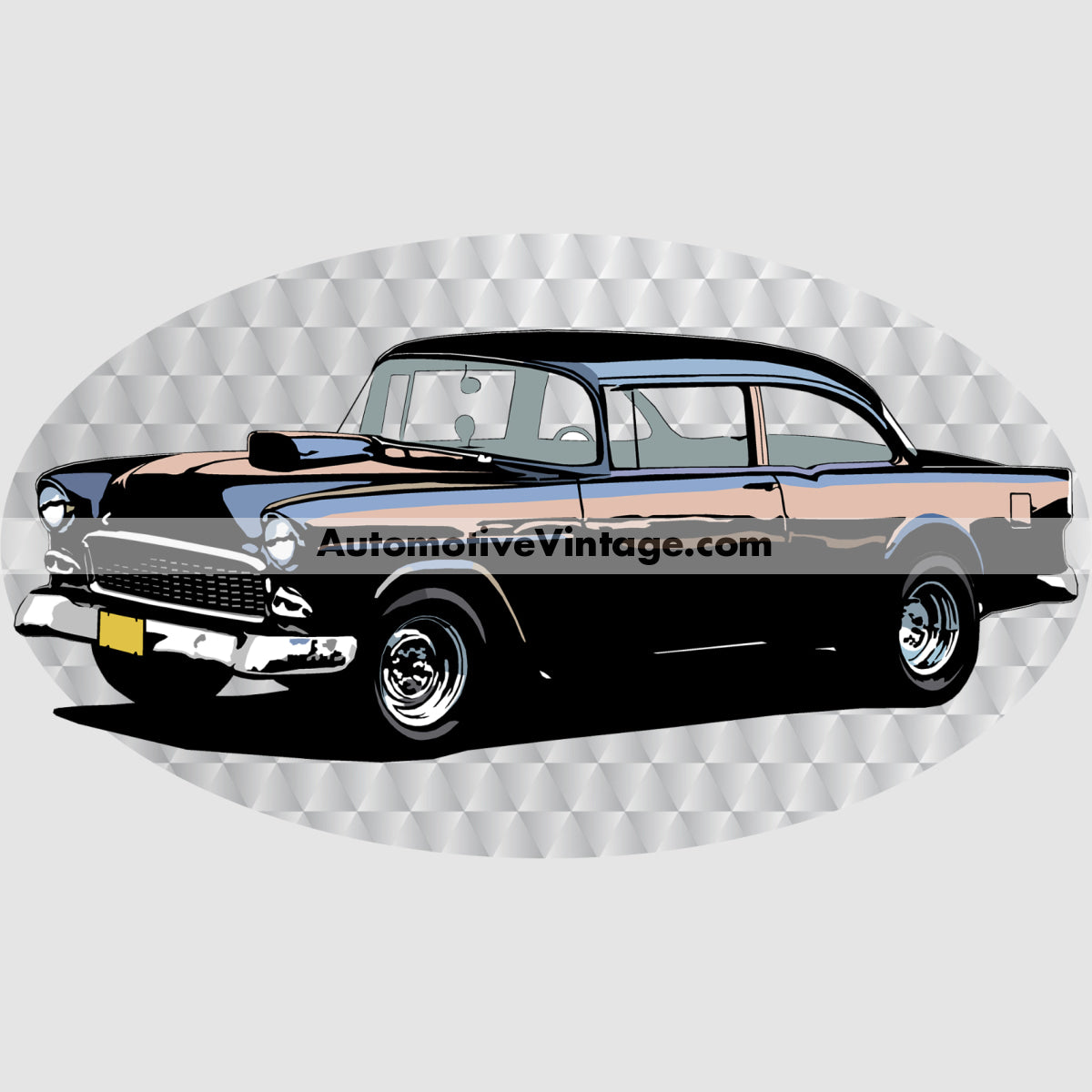 American Graffiti 1955 Chevy Bob Falfa Famous Car Chest Logo T-shirt