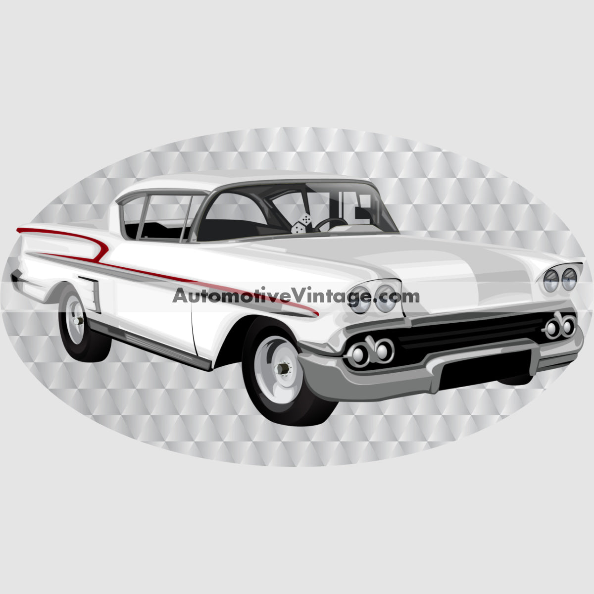 American Graffiti 1958 Chevy Steve Bolander Famous Car Chest Logo T-shirt