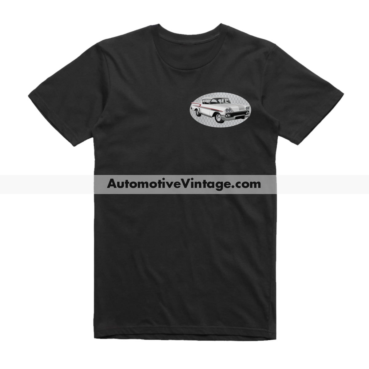 American Graffiti 1958 Chevy Steve Bolander Famous Car Chest Logo T-shirt