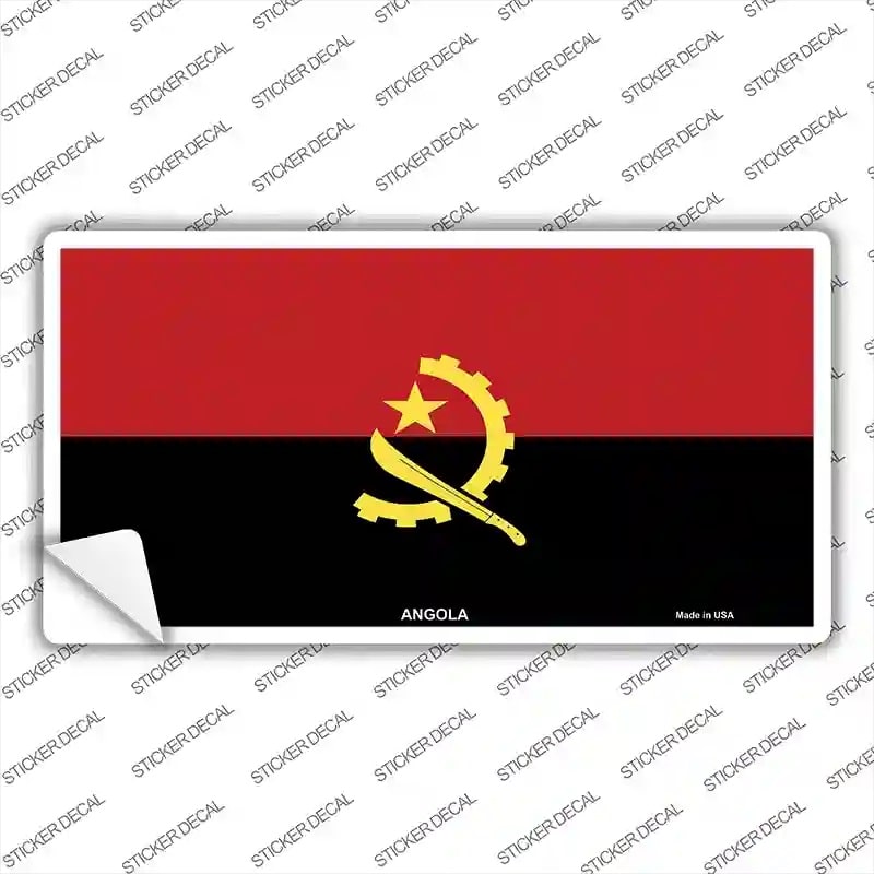Angola Flag Novelty Sticker Decal