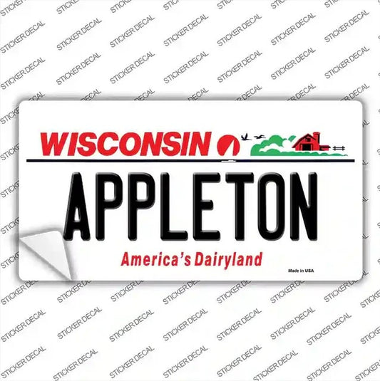 Appleton Wisconsin Novelty Sticker Decal