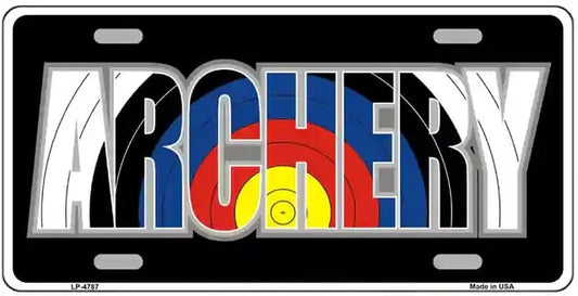 Archery Metal Novelty License Plate