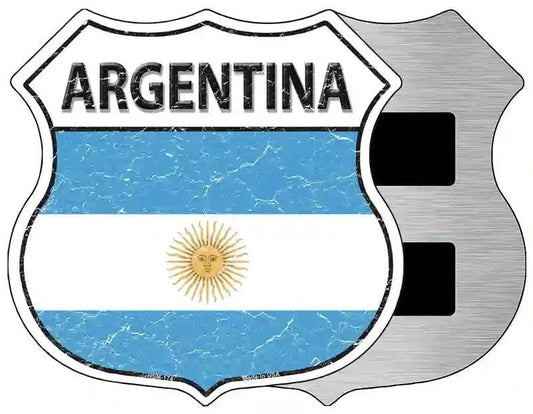 Argentina Flag Highway Shield Magnet