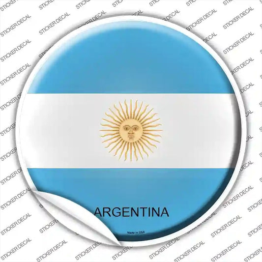 Argentina Round Sticker Decal