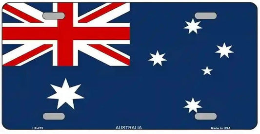 Australian Flag Novelty License Plate