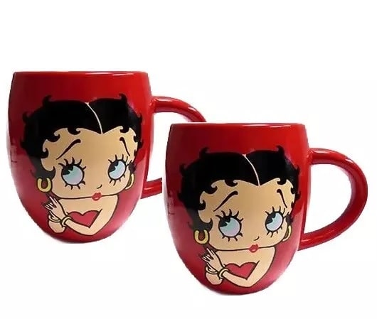 Betty Boop 12 oz Red Ceramic Coffee Mug