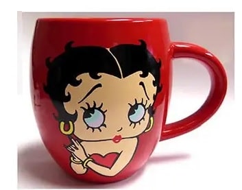 Betty Boop 12 oz Red Ceramic Coffee Mug