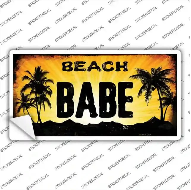 Beach Babe Bumper Sticker