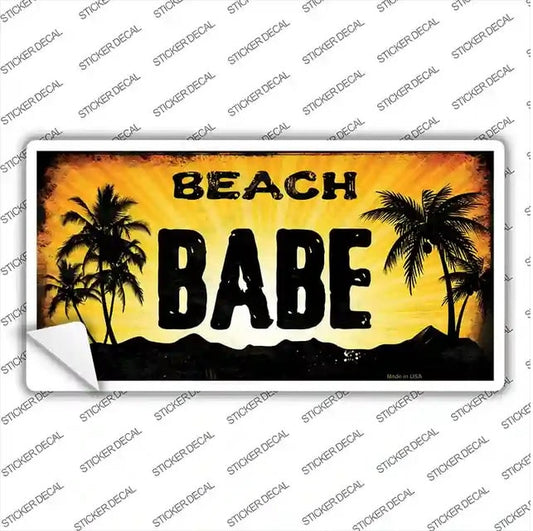 Beach Babe Bumper Sticker