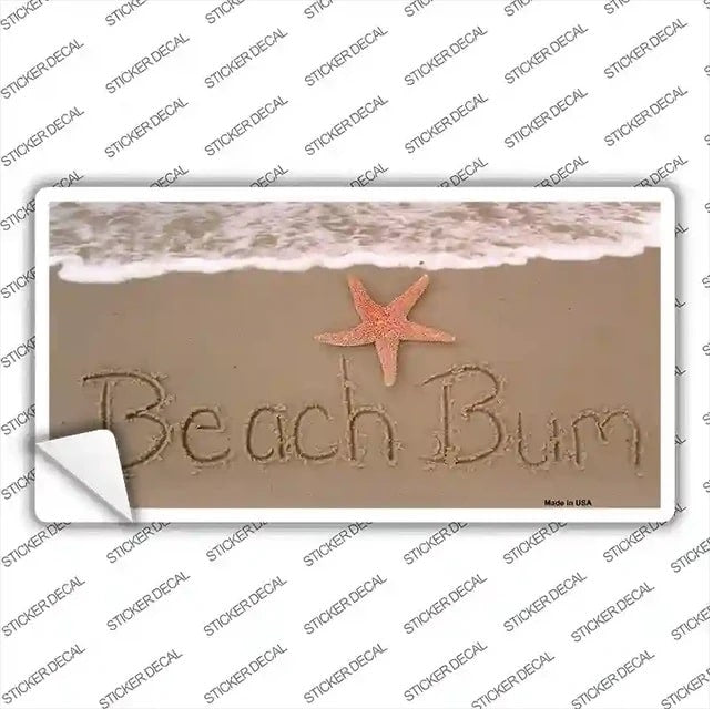 Beach Bum Bumper Sticker