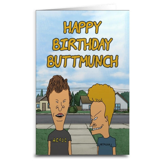 Beavis and Butt-Head Inspired Birthday Card