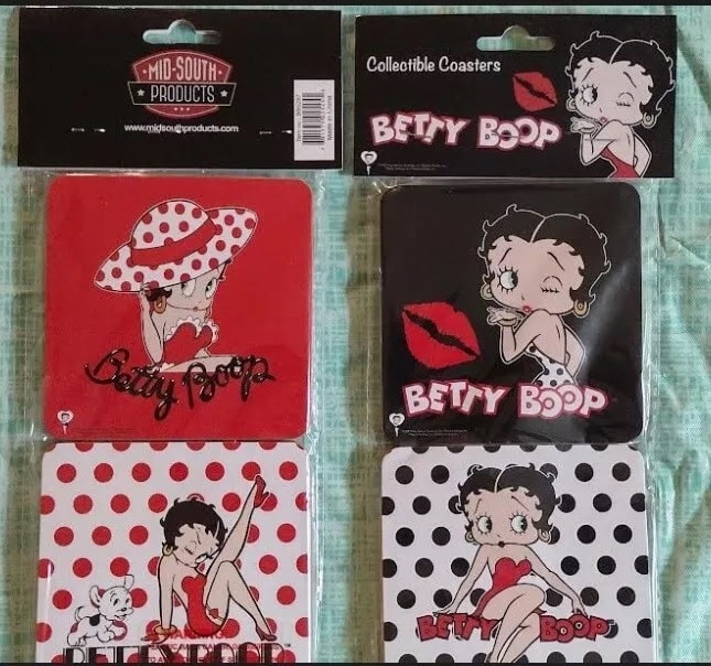 Betty Boop Coasters Set Of Four in Package