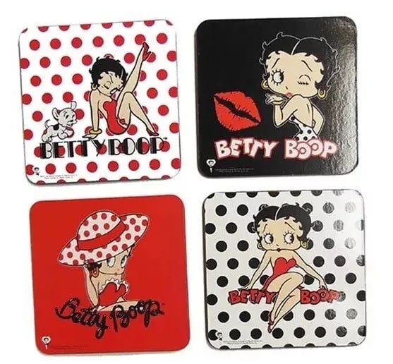 Betty Boop Coasters Set Of Four