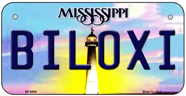 Biloxi Mississippi Bicycle License Plate