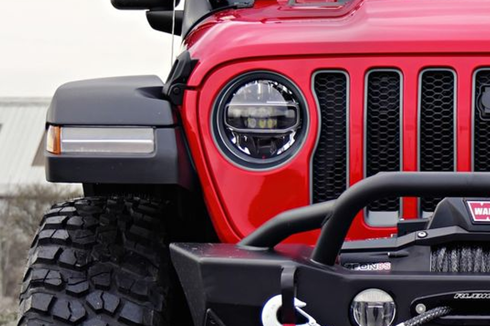 Fire flag Jl and Gladiator Turn signal decal 50