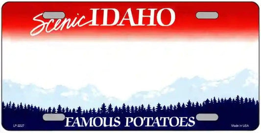 Blank Idaho License Plate
