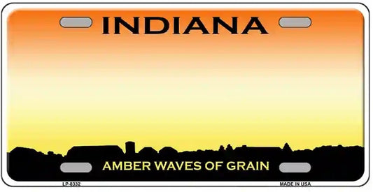 Blank Indiana License Plate