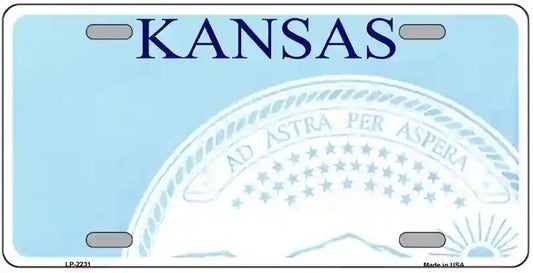 Blank Kansas License Plate