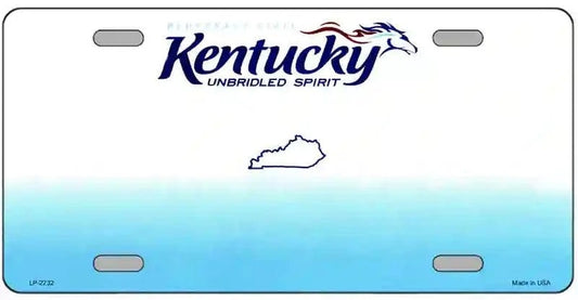 Blank Kentucky License Plate