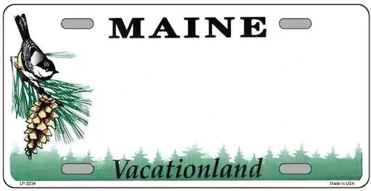 Blank Maine License Plate