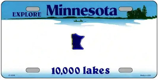 Blank Minnesota License Plate