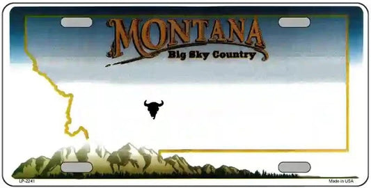 Blank Montana License Plate