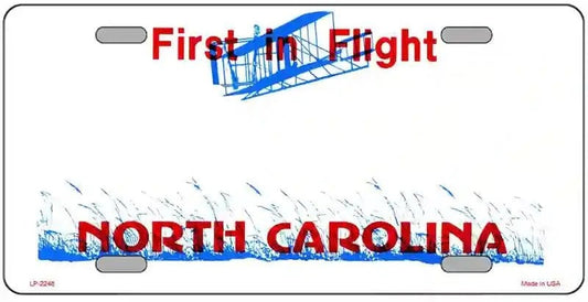 Blank North Carolina License Plate