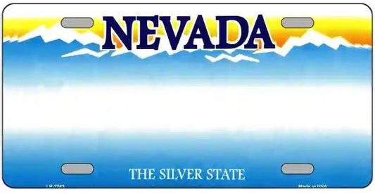 Blank Nevada License Plate