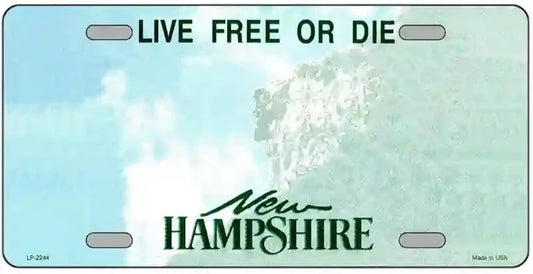 Blank New Hampshire License Plate
