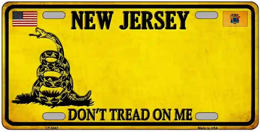 Blank New Jersey Don't Tread On Me License Plate