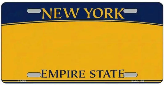 Blank New York Retro Classic License Plate