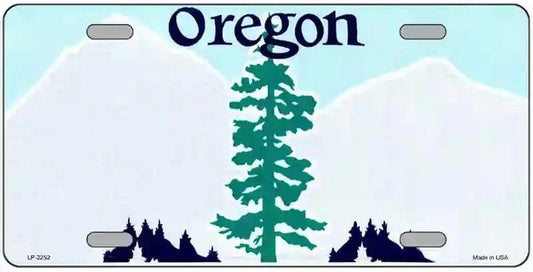 Blank Oregon License Plate