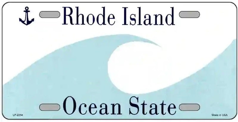 Rhode Island License Plate Blank