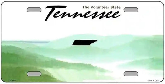 Blank Tennessee License Plate