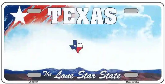 Blank Texas License Plate