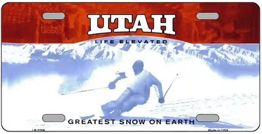 Blank Utah License Plate
