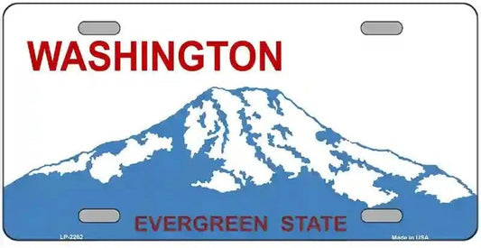 Blank Washington State License Plate