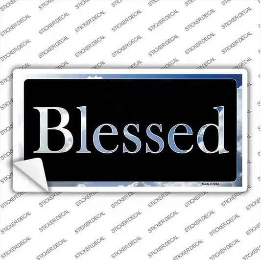 Blessed Blue Sky and Clouds Bumper Sticker