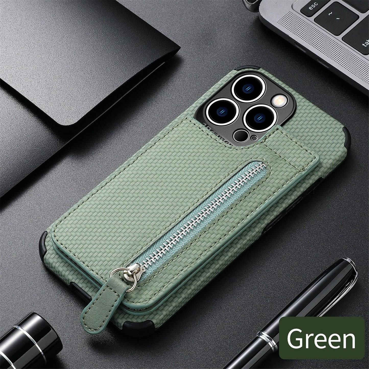 Blue Cards Wallet Leather Phone Case For Iphone 14 Plus 13 12 Mini 11 Pro Max X Xs Xr Men Luxury Business Purse Card Holder Cover  Phone Case With Card Sleeve Men Phone Case