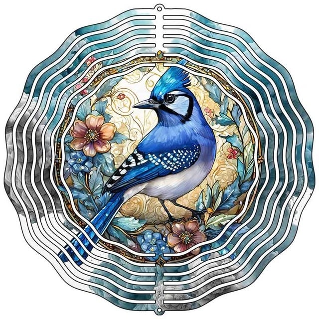 Bluejay Novelty Metal Wind Spinner