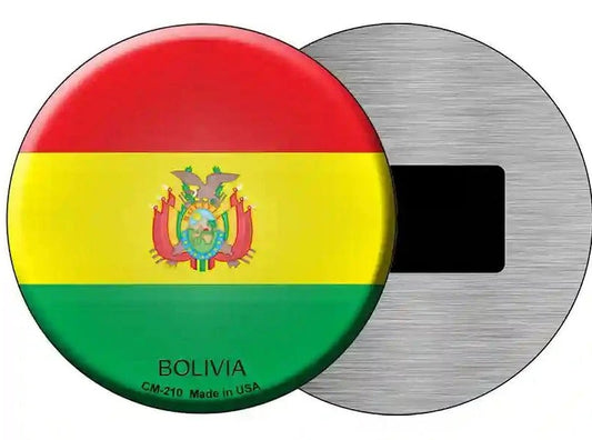 Bolivia Round Flag Magnet