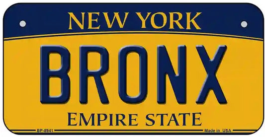 Bronx NY Bicycle License Plate