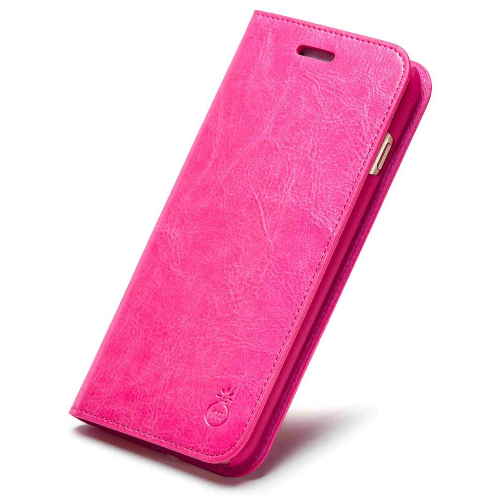 Pink phone case on a white background