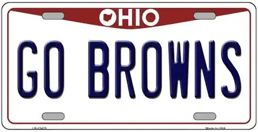 Go Browns Ohio License Plate