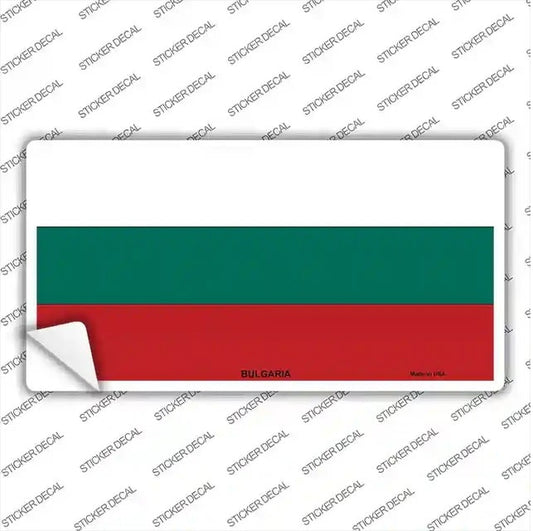 Bulgaria Flag Novelty Sticker Decal