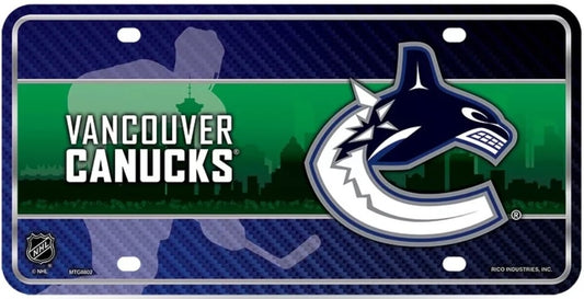 Vancouver Canucks Metal Novelty License Plate