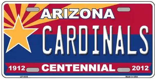 Arizona Cardinals Centennial License Plate